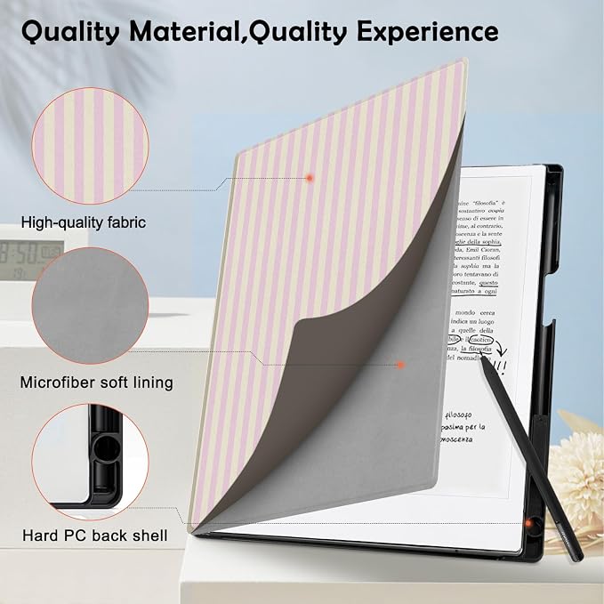 Case for Remarkable 2 Paper Tablet 10.3 2020 ReleasedLightweight and Hard Back Shell Protective Book Folio Cover with Built-in Pen HolderComes with Remarkable 2 Pen Tips.