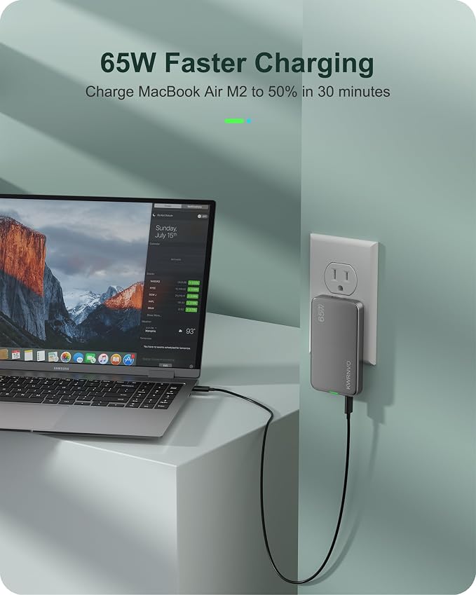 Flat USB Wall Charger 3 Ports Ultra-Slim Fast Wall Charger for Pixelbook iPad Pro iPhone 17/16/15/14 Black
