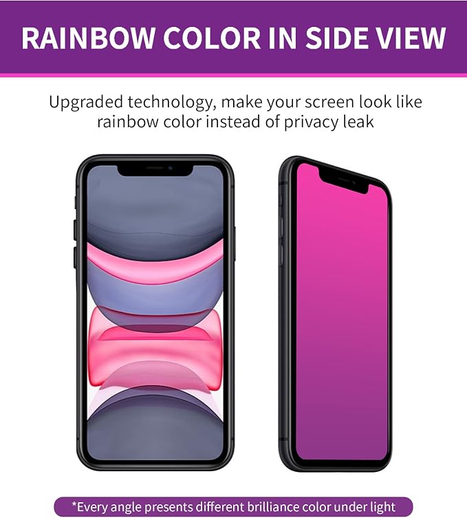 Gradient for iPhone 17 Pro Max Privacy Screen Protector[Auto-Installation] | 2 pack for iPhone17ProMax 6.9inch Tempered Glass Anti Spy Anti Blue Light Eye Protection HD Clear Anti-Scratch No Bubble