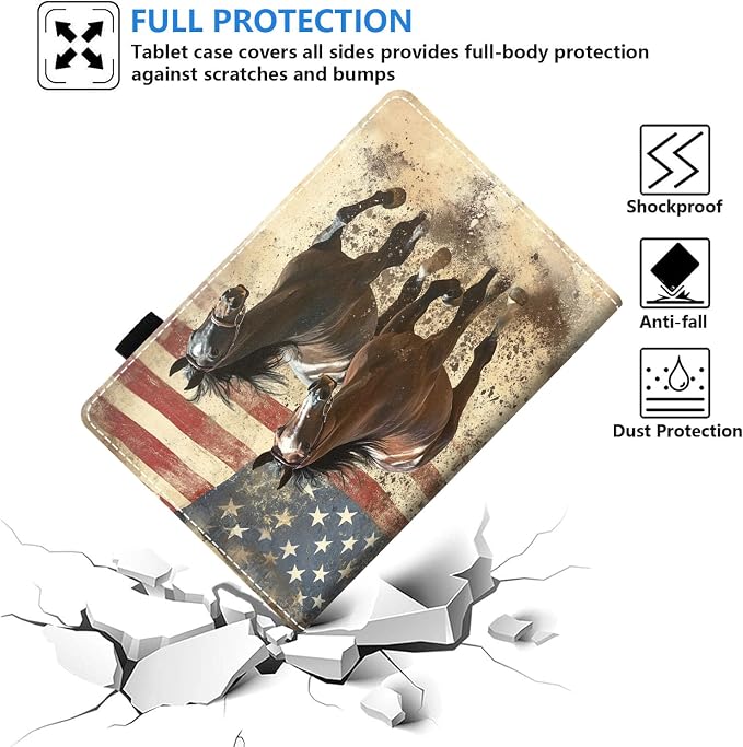 Case for Amazon Fire HD 8/HD 8 Plus Tablet (8 12th/10th Generation 2024/2022/2020 Release) Slim PU Leather Stand Folio Cover with Auto Wake Sleep African Woman Wolf