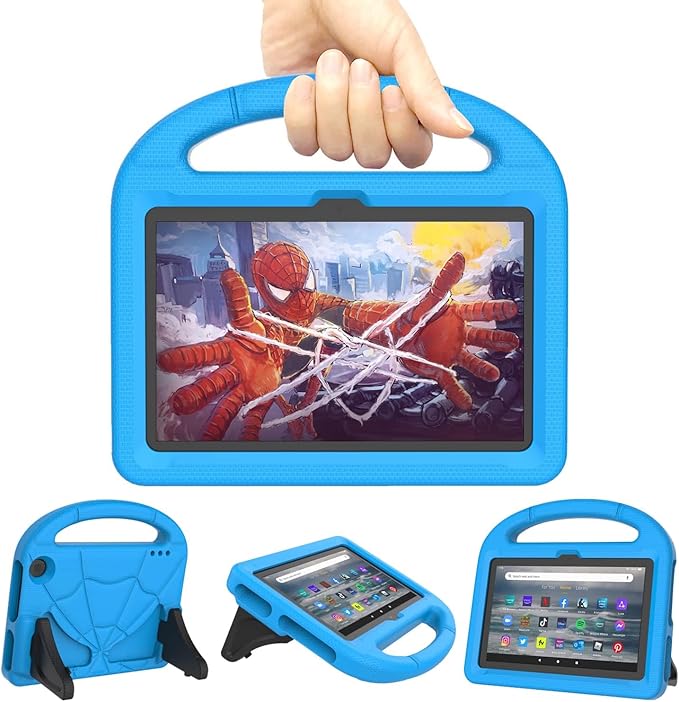 Kids Case for New Tab 7-inch 2024 Lightweight Shockproof Kid-Proof Cover with Stand Cover - Black