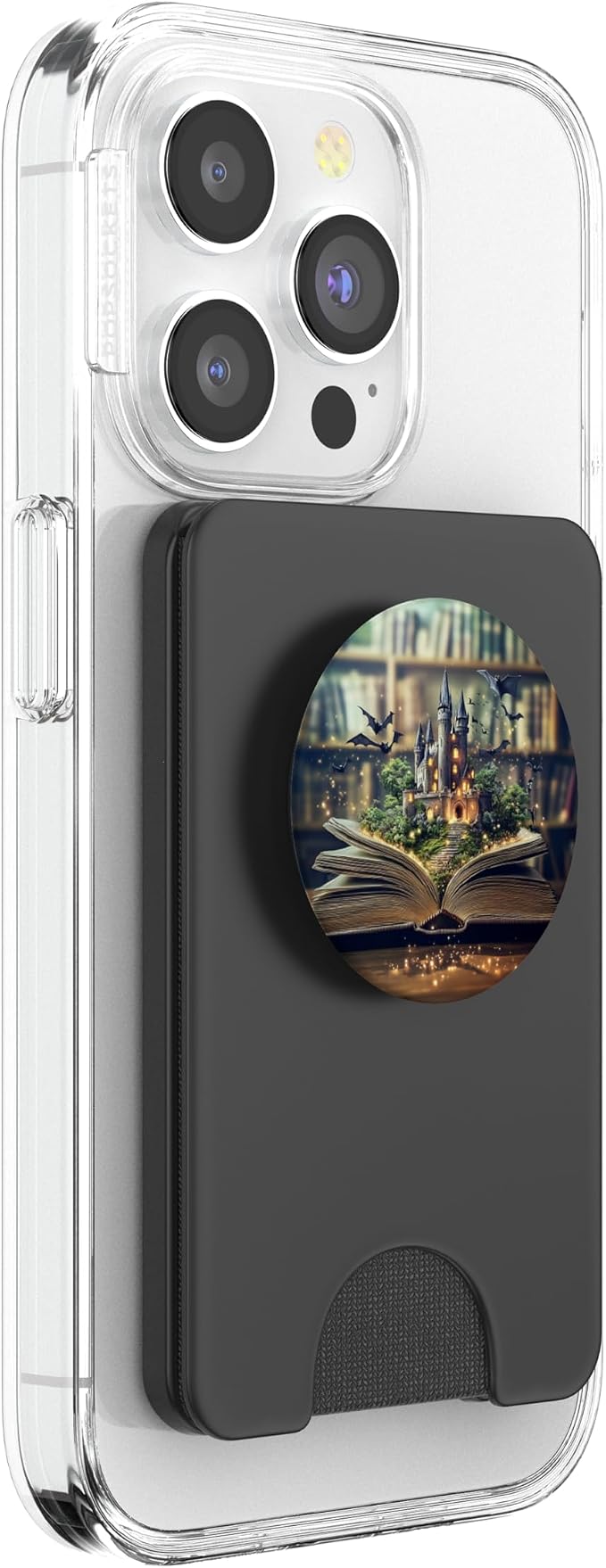 Fantasy Book Lover Library Bookworm Literature Mystery PopSockets PopWallet for MagSafe