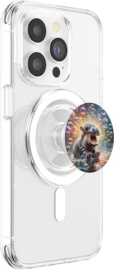 Cute Baby Hippo design for hippo lovers and hippo PopSockets Adhesive PopGrip