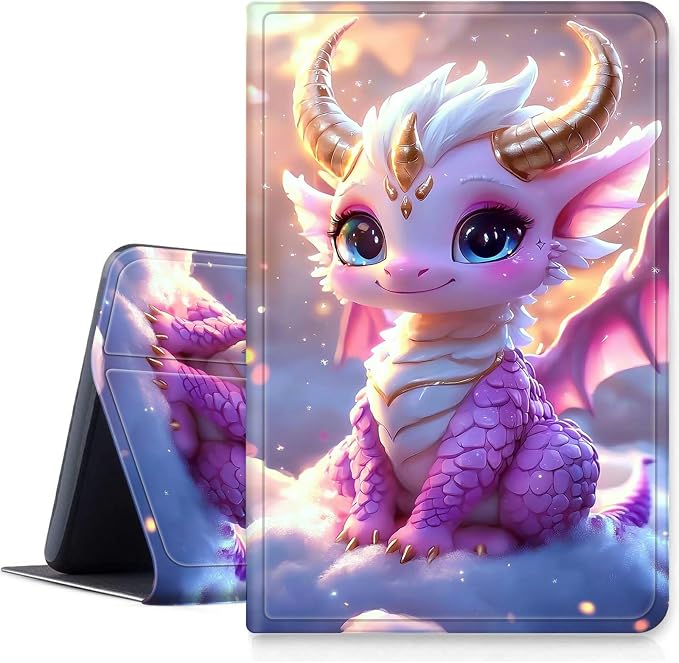 Case for Fire 7 2019/2017/2015Black Cat Purple Roses | DIGTIALL Slim Cover for Fire 7 Tablet 9th/7th/5th Gen 7.0 Folding Stand Protective Case Auto Sleep/Wake Smart Shell
