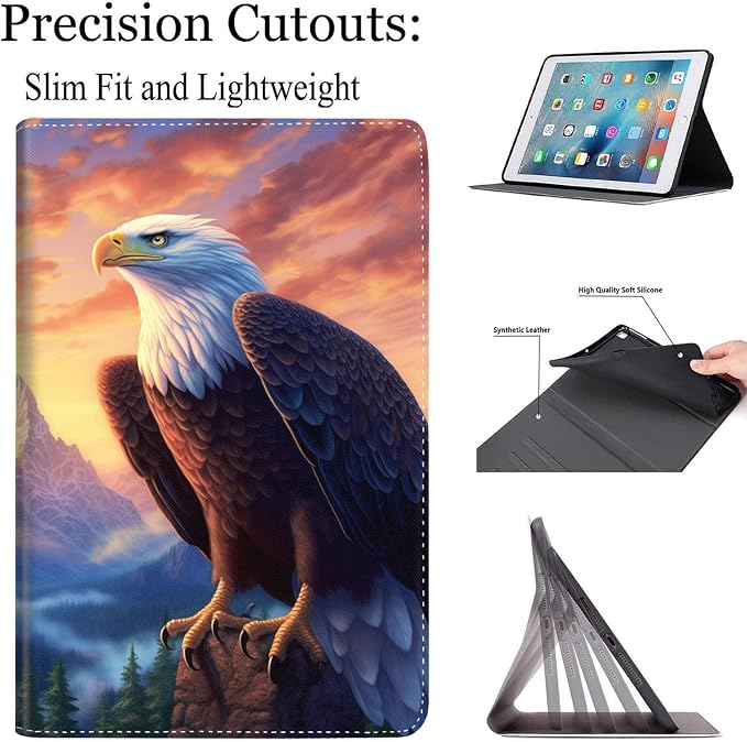 Case for Samsung Galaxy Tab S10 FE Plus 5G Multi-Angle Stand Smart Cover Shockproof with Auto Wake/Sleep for Galaxy Tab S10 FE+ 13.1 Inch (SM-X620/SM-X626B) 2025 Magic Mushrooms Fungus