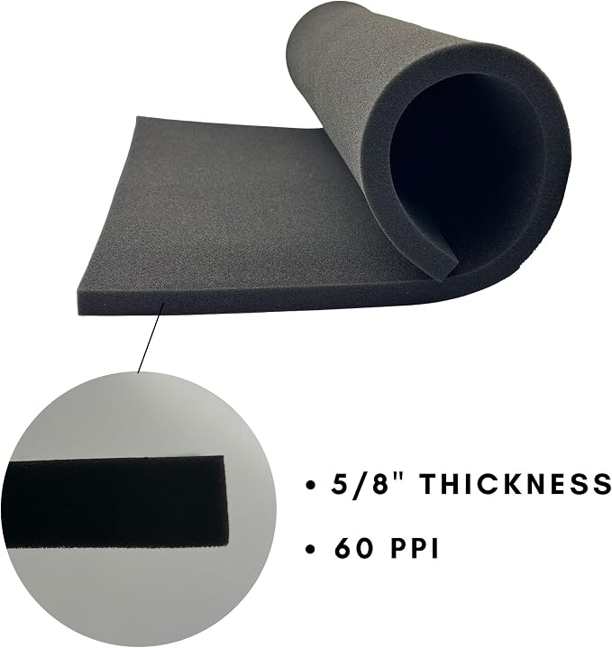 Air Filter Foam Sheet Material 15" x 24" x 5/8"