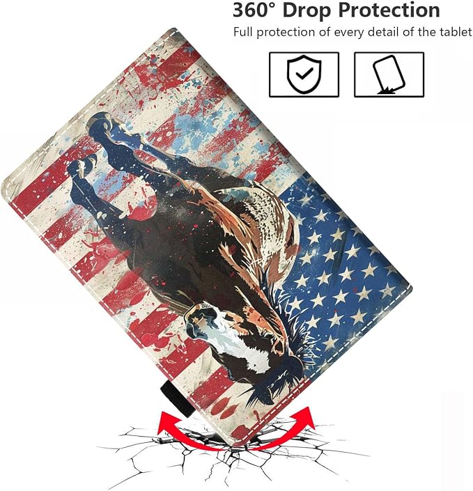 Case for Amazon Fire HD 8/Fire HD 8 Plus Tablet (12th/10th Generation 2024/2022/2020 Release) Premium PU Leather Cover with Auto Sleep Wake African Women