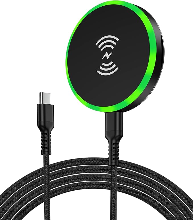 Pixel 10 Pro XL 10a Magnetic Wireless Charger Fast Charging Pad for Google | 15W Magsafe Wireless Charger Mat with 3ft USB-C Cable for Pixel 10 10 Pro XL 10Pro Fold 10a 9 8 7， Samsung S26 Ultra