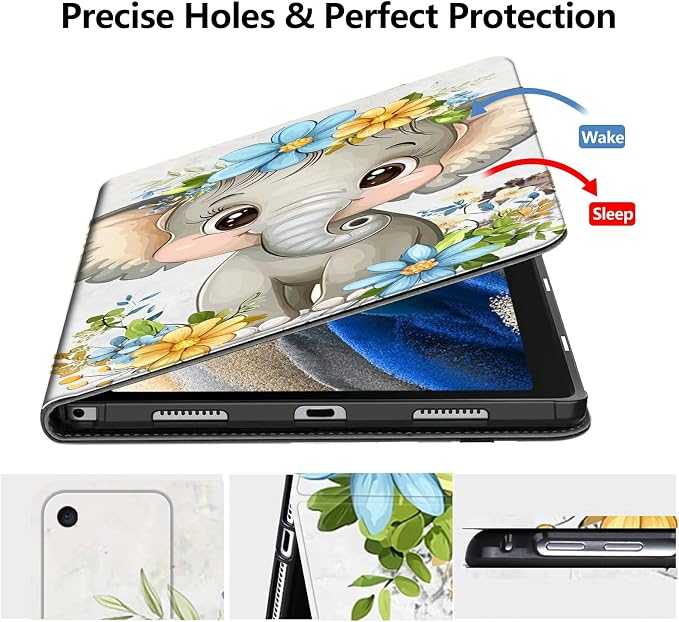 Case for Amazon Fire 7 Tablet 2019/2017 Release 9th/7th Generation PU Leather Smart Protective Cover with Auto Sleep/Wake for Fire 7 2019Beautiful Sunset