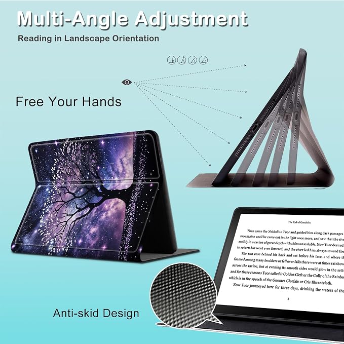 for 6 Kindle 2024 and 2022 (11th Generation) Case Slim Lightweight Smart Cover Case with Auto-Wake/Sleep for Kindle 2024Bald Eagle Flag