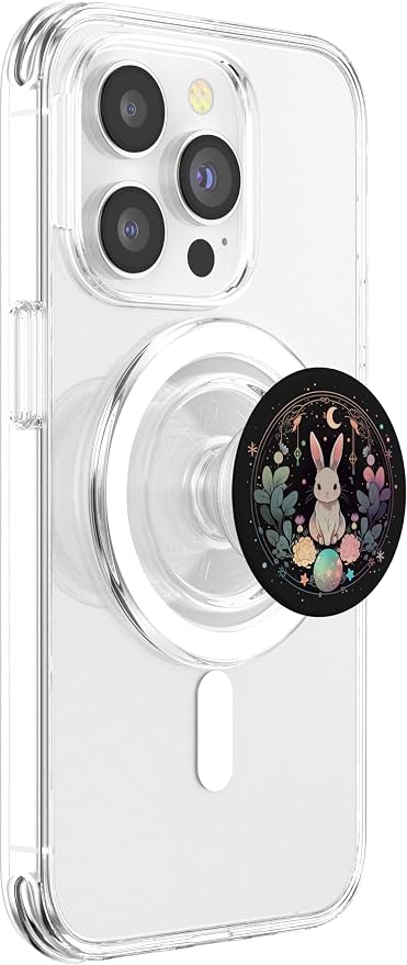 Moon Phases Crystal Witchy Cute Rabbit Kawaii Pastel Goth PopSockets Adhesive PopGrip