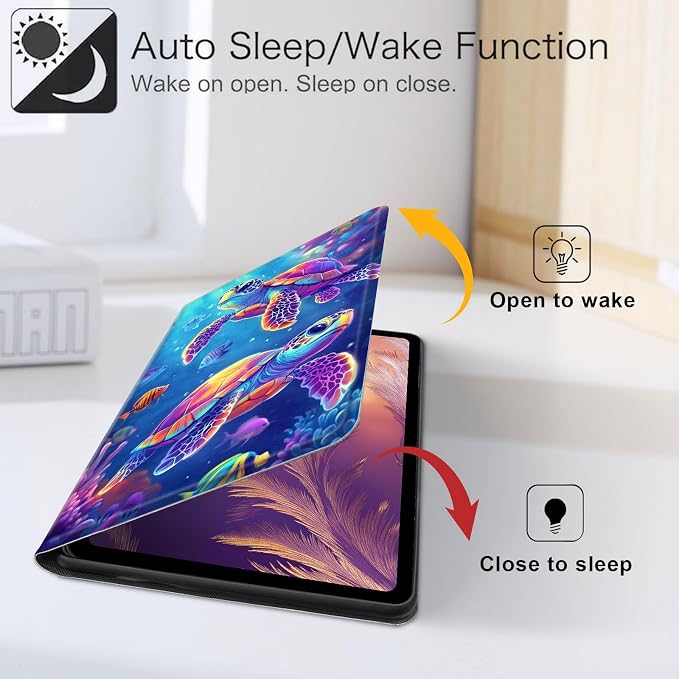 for iPad 11th Generation (A16 2025) 11 / iPad 10th Gen 10.9 2022 Case 360° Rotating PU Leather Stand Cover with Auto Sleep/Wake Shockproof TPU Backl Two Dragons Fighting