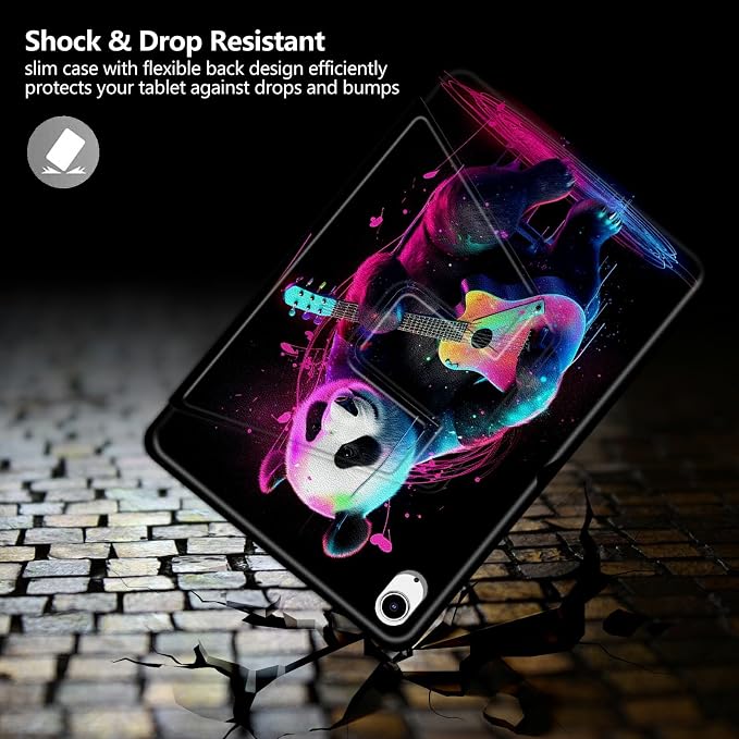 Astronaut Mushrooms Pattern Case for iPad 10.2 iPad 9th Generation 2021/ iPad 8th Generation 2020/ iPad 7th Generation 2019360 Degree Rotating Stand Protective Cover with Auto Sleep/Wake