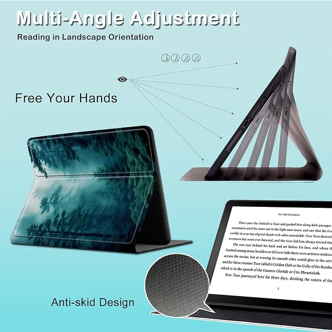 for 6 Kindle 2024 and 2022 (11th Generation) Case Slim Lightweight Smart Cover Case with Auto-Wake/Sleep for Kindle 2024Bald Eagle Flag