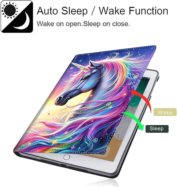 Case for New iPad (A16) 11th Generation 11 Inch 2025for iPad 10th Generation 2022 10.9 Inch Multi-Angle Stand Smart Cover Shockproof with Auto Wake/Sleep Baby Dragon