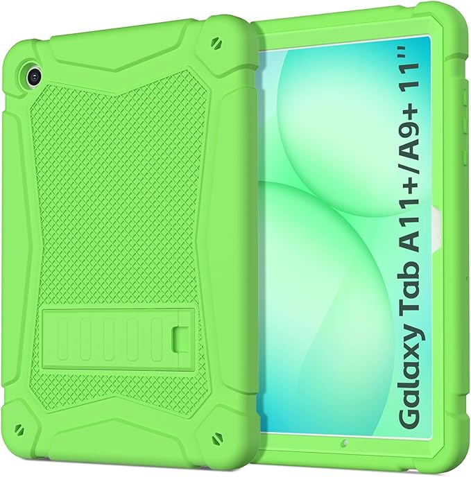 Shockproof Case for Samsung Galaxy Tab A11 Plus 11 inch 2026 with Built-in Kickstand 3 Layers Heavy Duty Protection Cover for Tab A9+ 10.9 2023 Blush Pink