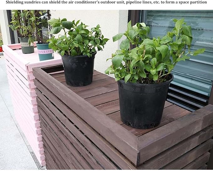 Wood Air Conditioner Fence Screen