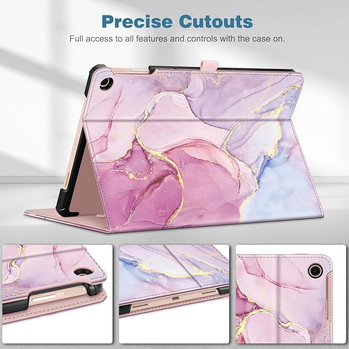 Fintie Case for Google Pixel Tablet 11 inch 2023 Multi-Angle Viewing | Protective Stand Cover with Pocket &amp Pencil Holder Compatible with Charging Speaker Dock Blossom