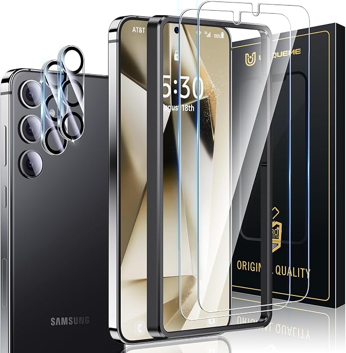 UniqueMe [2+2 Pack Compatible with Samsung Galaxy Note 20 Ultra 6.9 inch Soft TPU Screen Protector 【Not Glass】 and Camera Lens ProtectorHD Clarity [Case Friendly][Bubble Free] [Anti-slip tool]