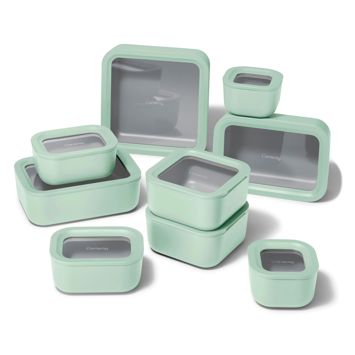 Caraway 13-Piece Glass Food Storage Container Set