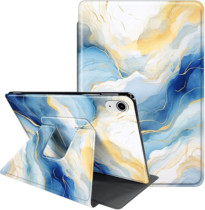 for iPad 9th Generation Case (2021)/8th Gen (2020)/ 7th Gen (2019) 10.2 Inch-360 Degree Rotating Multi-Angle Viewing Protective Cover with Auto Sleep/Wake-Art Mandala Flower