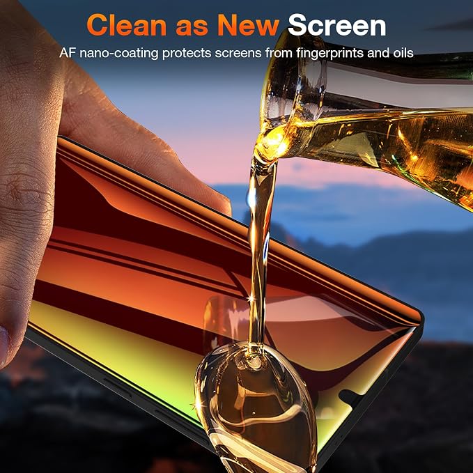 LYWHL 2 Pack for Samsung Galaxy S26 Ultra Privacy Screen Protector Anti-Spy Gradient Colorful Flexible Film [Auto-Alignment Tray] [Non-Glass] Original-Like Fingerprint Unlock Case Friendly