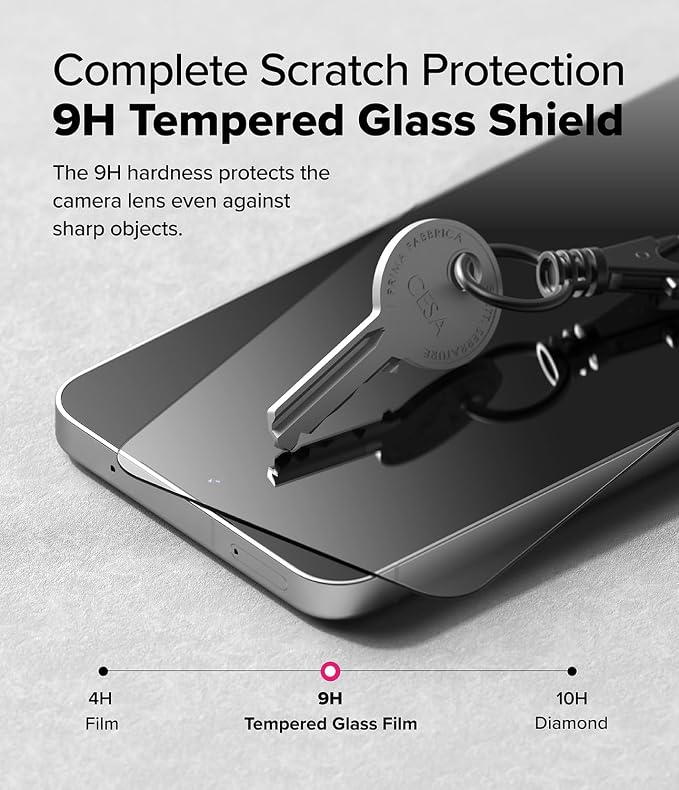Ringke for Samsung Galaxy A35 5G Screen Protector [Easy Slide 2 Pack] | Easy Installation with Alignment Tool Case Friendly Premium 9H Hardness Tempered Glass
