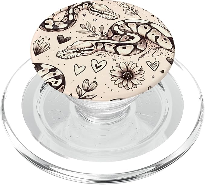 Snake Pattern Ball Python PopSockets PopGrip for MagSafe