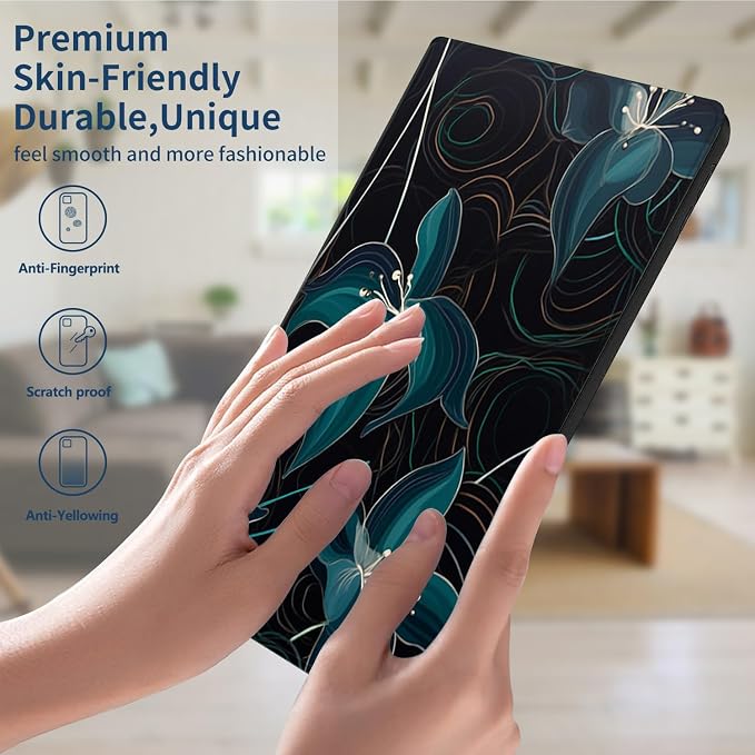 Slim Case for Amazon Kindle Fire Max 11 Case (13th Generation 2023 Release) 11 PU Leather Folio Stand Adjustable Smart Cover with Auto Wake/Sleep for Kindle Fire 11 TabletA American Flag Skull