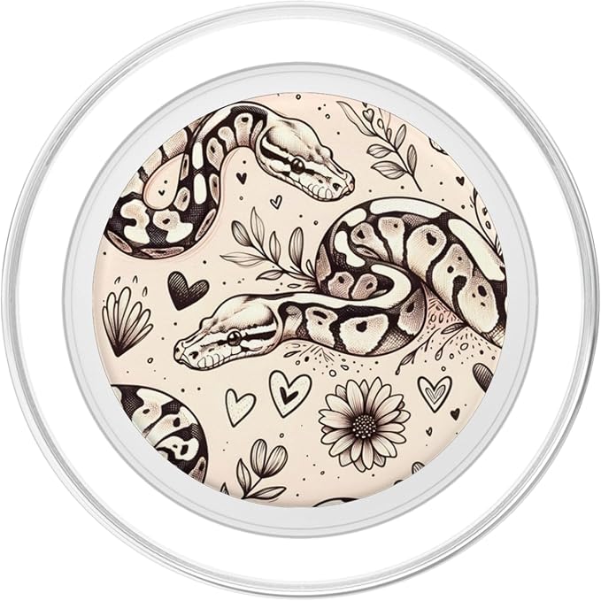 Snake Pattern Ball Python PopSockets PopGrip for MagSafe