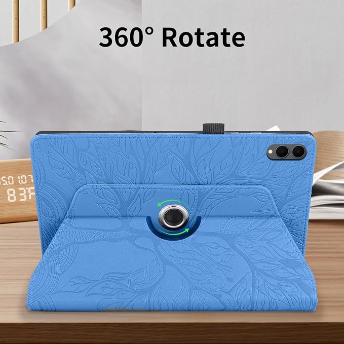 for Samsung Galaxy Tab S11 Ultra Case 14.6 inchFashion Embossing TechnologyMulti-Viewing AnglesSlim Light Shell CoverPU Leather+TPUCompatible with Samsung Galaxy Tab S11 UltraBlack
