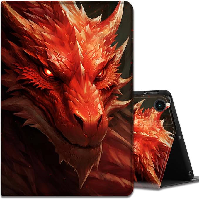 Case for Samsung Galaxy Tab A9 Plus 11 2023 Multi-Viewing Angles with Automatic Sleep/Wake Function for Samsung Galaxy A9+Tablet (SM-X210/X216/X218) American Flag Wolf