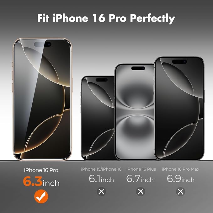 UNBREAKcable 3-Pack Screen Protector for iPhone 15 Double Shatterproof Tempered Glass [Easy Installation Frame] [99.99% HD Clear] [9H Hardness] [Full Coverage] [Case Friendly] for Apple 15 6.1 inch