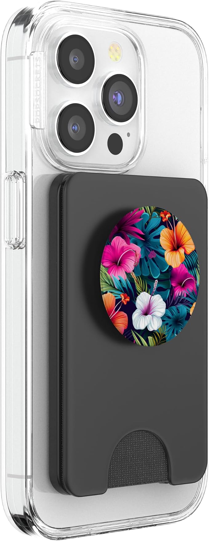 Watercolor Hibiscus Pattern Hawaii Flower Tropical Floral PopSockets PopGrip for MagSafe