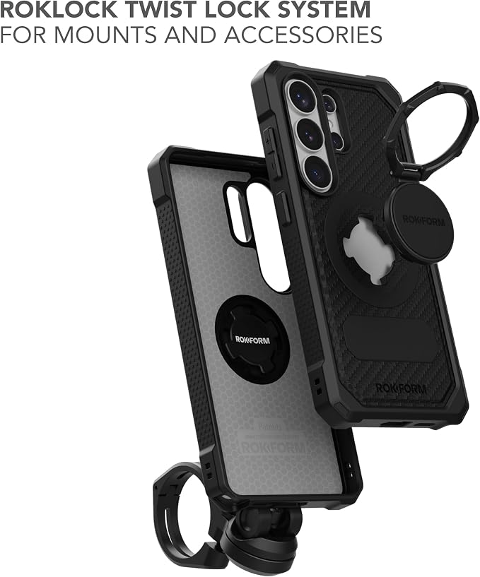 Rokform Rugged Case for Galaxy S26 Magnetic + RokLock (Black)