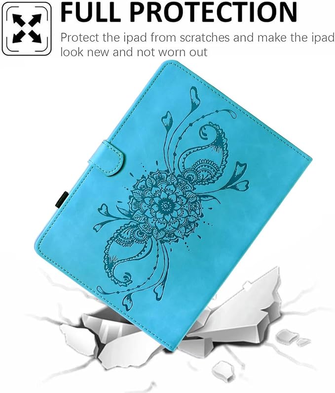 Case for Kindle Fire HD 10 &amp Fire HD 10 Plus 13th/11th Generation 2023 2021 | Synthetic Leather Flip Folio Stand Cover with Auto Wake/Sleep for Kindle Fire HD 10 &amp Fire HD 10 Plus Beach