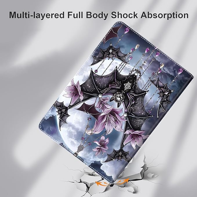 Case for iPad 9th/8th/7th Generation 2021/2020/2019 iPad 10.2 Inch Also Fit iPad Air 3th Gen 2019/iPad Pro 10.5 inch，Standing Cover with Auto Sleep/WakeCute Black Cat