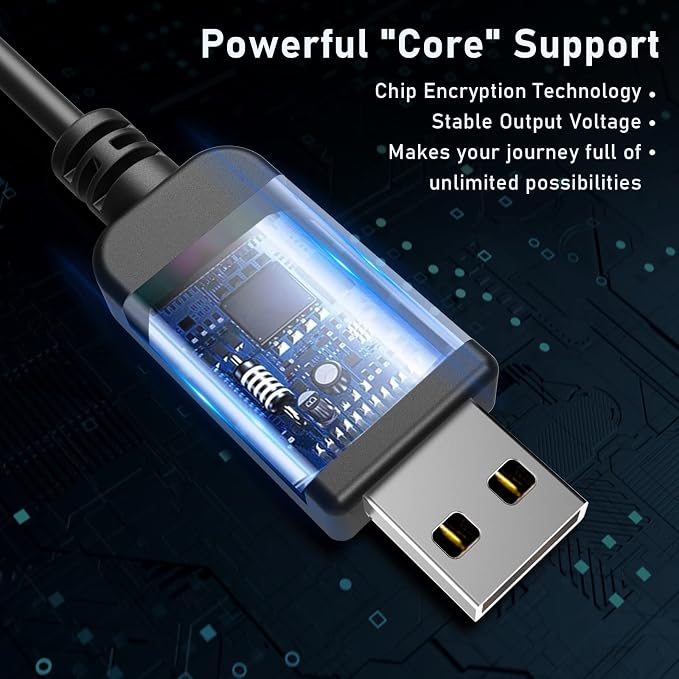Radar Detector Cable USB to DC3.5 Plug Cablefor Cobra Whistler Escort Valentine One Uniden Beltronics Radar DetectorReplacement Power Cable for Radar Detectors (DC3.5-6.56ft)