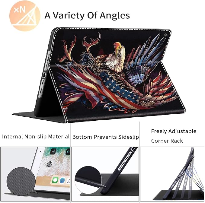 Case for iPad 10th Generation (2022 Release) 10.9 Inch Durable Shockproof Protective Cover for New iPad 10th gen 10.9 2022 Elephant Sunflower