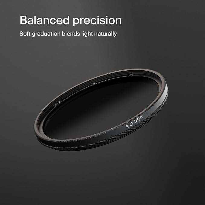 Urth 49mm Soft Graduated ND8 Lens Filter — 3-Stop, Ultra-Slim 20-Layer