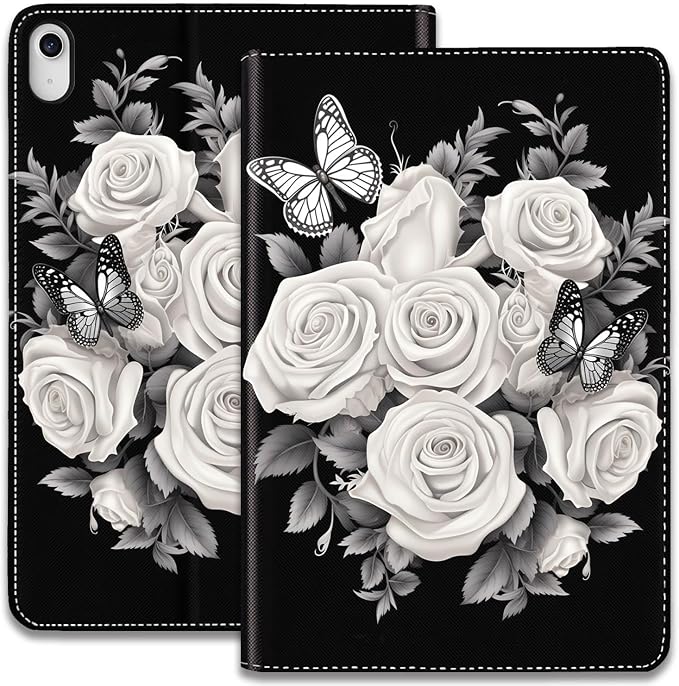 Case for iPad (A16) 11th Generation 11 Inch 2025 / iPad 10th Generation 10.9 Inch 2022 Ultra-Thin Multi-Angle Protective Cover with Auto Sleep/Wake A Dark Horse