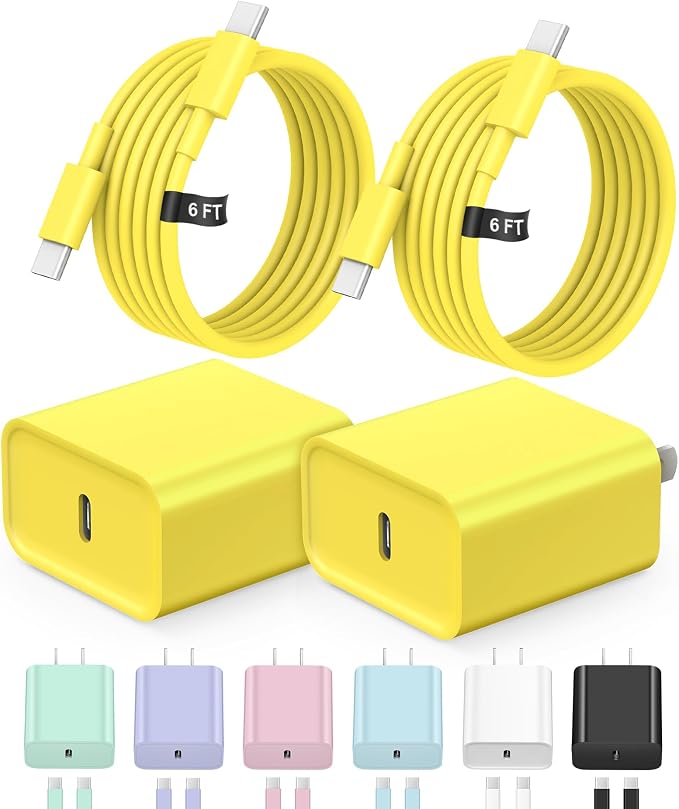 iPhone 17 16 Charger Fast Charging Extra Long 10FT USB C Charger(Black) | for iPhonesiPadsTabletsAndroid devices[ETL SAFETY CERTIFIED] 20W Type C Charger Block with Fast Charging USB C Cables