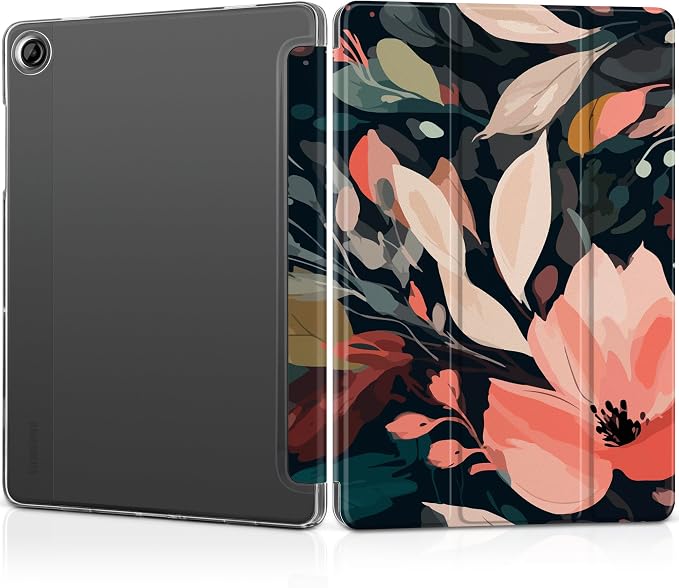 Case for Samsung Galaxy Tab A11 Plus A11+ 11 inch (2025/2026) &amp Tab A9 Plus A9+ 11 inch (2024/2023) Slim Smart Stand Cover with Translucent Hard Back Auto Wake/Sleep - Bear with Bows