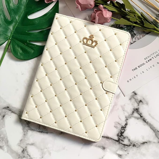 for iPad Pro 11 inch Case 2022(4th Gen)/2021(3rd Gen)/2020(2nd Gen)/2018 (1st Gen)Cute Crown Bling Diamond PU Leather Smart Auto Sleep/Wake Stand Shockproof Cover for iPad Pro 11 Inch Black