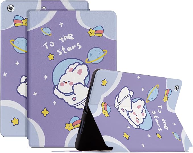 for Apple Mini Mini 2 Mini 3 Case with Auto Sleep/Wake Multi-Angle Smart Stand Shell Cover Protective Case for 7.9-inch iPad Mini 1/Mini 2/Mini 3 - Cute Rabbit