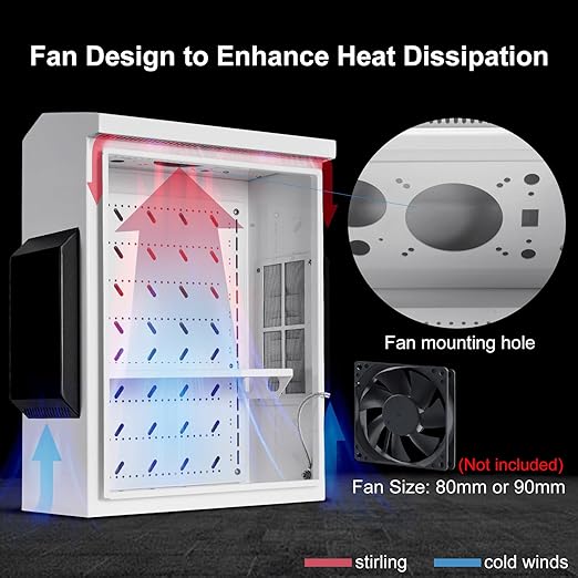 Outdoor Electrical Box, Cold-Rolled Steel Plate, Aluminum Alloy Back Beam, One-Piece Ventilation Design, IP65 Waterproof, Wall/Pole Mounted (15.7" x 11.8" x 5.9")