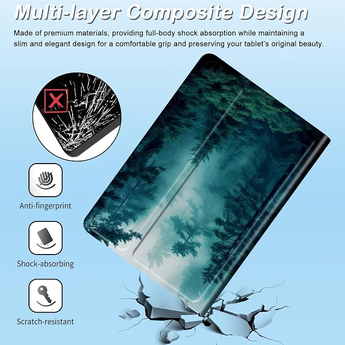 for 6 Kindle 2024 and 2022 (11th Generation) Case Slim Lightweight Smart Cover Case with Auto-Wake/Sleep for Kindle 2024Bald Eagle Flag