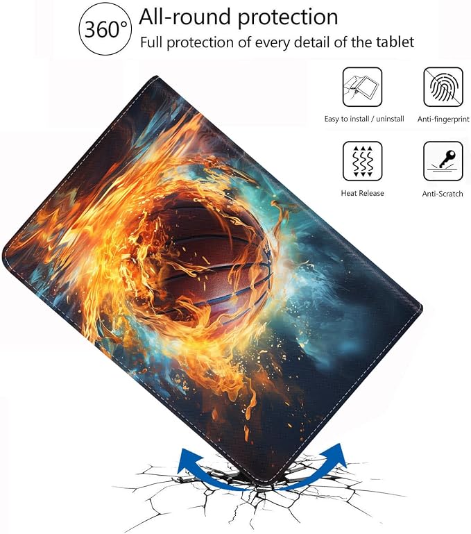 Case for iPad (A16) 11th Generation 11 Inch 2025 iPad 10th Generation 10.9 Inch 2022 Protective Leather Case Adjustable Stand Auto Wake/Sleep Smart Case - African American Girl