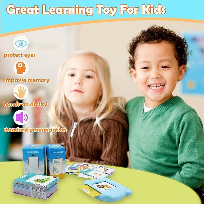 MAYAPHILOS 510 Sight Words Talking Flash Cards Cantonese and English, Trilingual Learning Flashcard Toys, Learn Cantonese and Chinese for Kids, Audible Pocket Speech for Toddlers