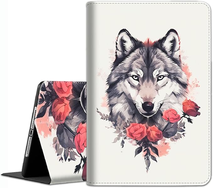 Case for iPad 10.2/10.5，iPad 9th/8th/7th Gen，for iPad 10.2 inch 2021/2020/2019/iPad Air 3rd Gen/Pro 10.5 - Slim Fit Standing Cover with Auto Sleep/Wake，Frog Playing Guitar